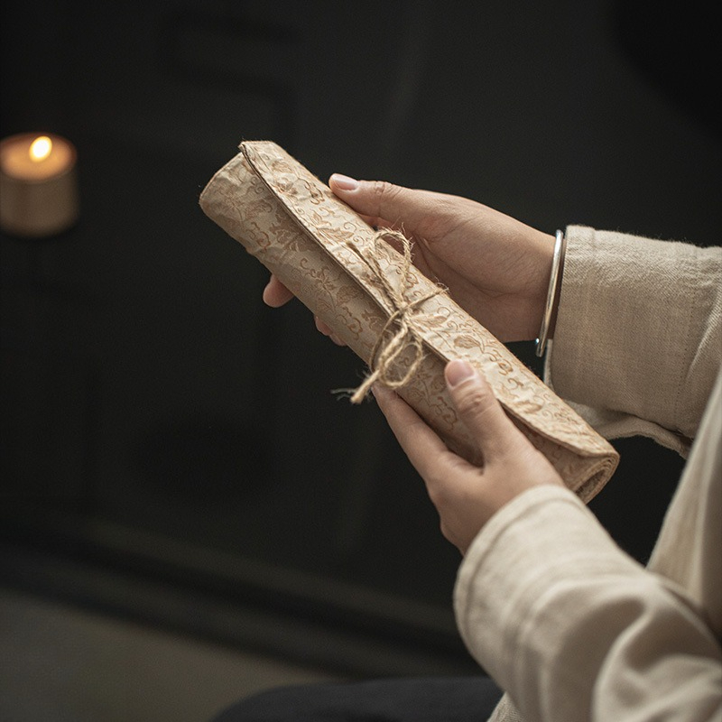 Table Runner - Neuer Chinesischer Zen-Stil Brokat-Tischläufer aus Baumwolle