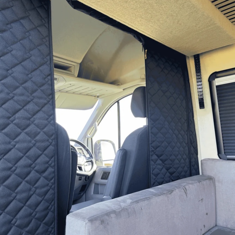Curtain Curtain - Isolierter Kabinentrennvorhang für Fiat Ducato, Peugeot