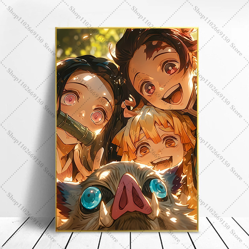 Picture Frame - Anime Kreatives Bild Wohnaccessoires Demon Slayer