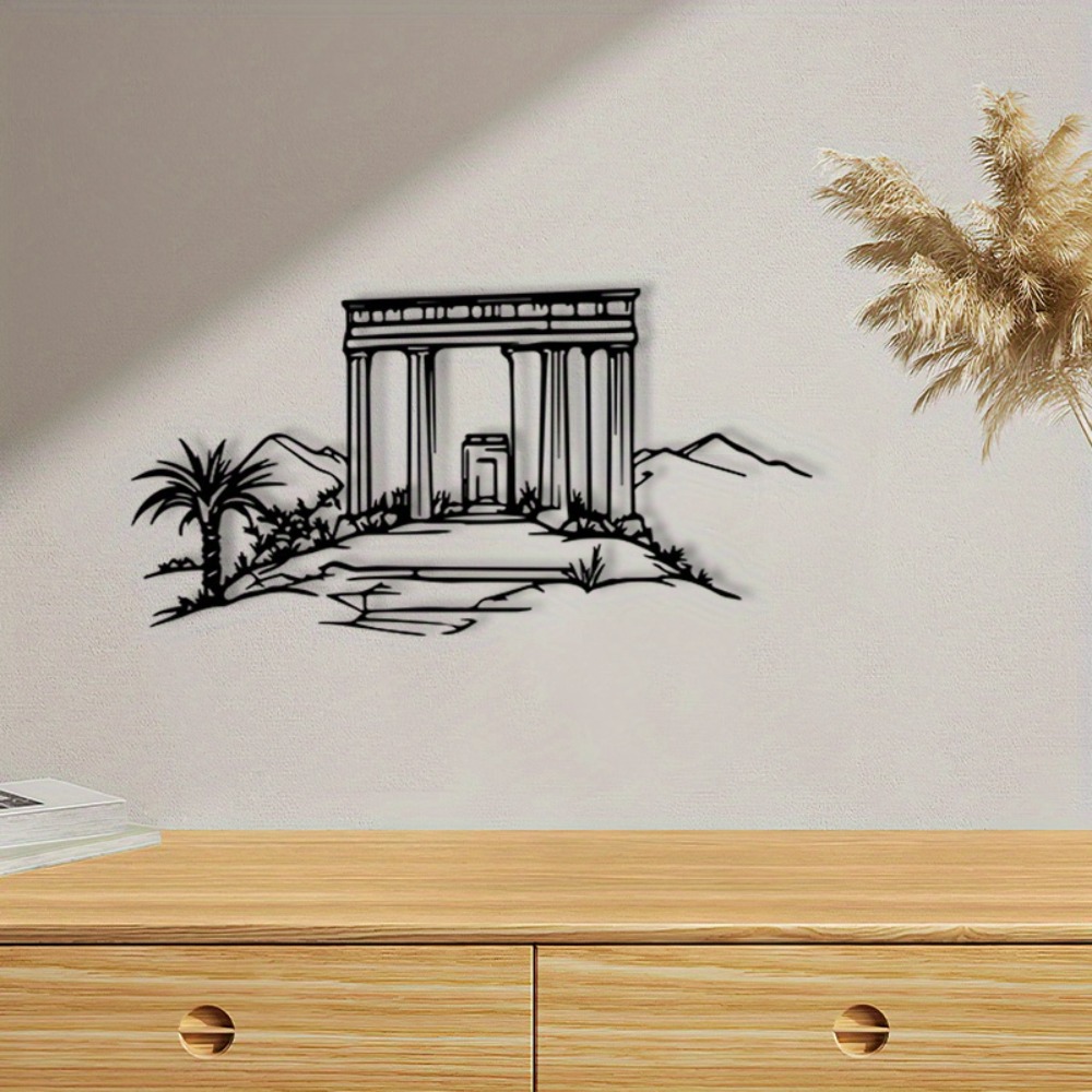 Wall Art - CIFBUY Eisen-Wandkunst, religiöses Wandbild, Metallskulptur, pulverbeschichtete