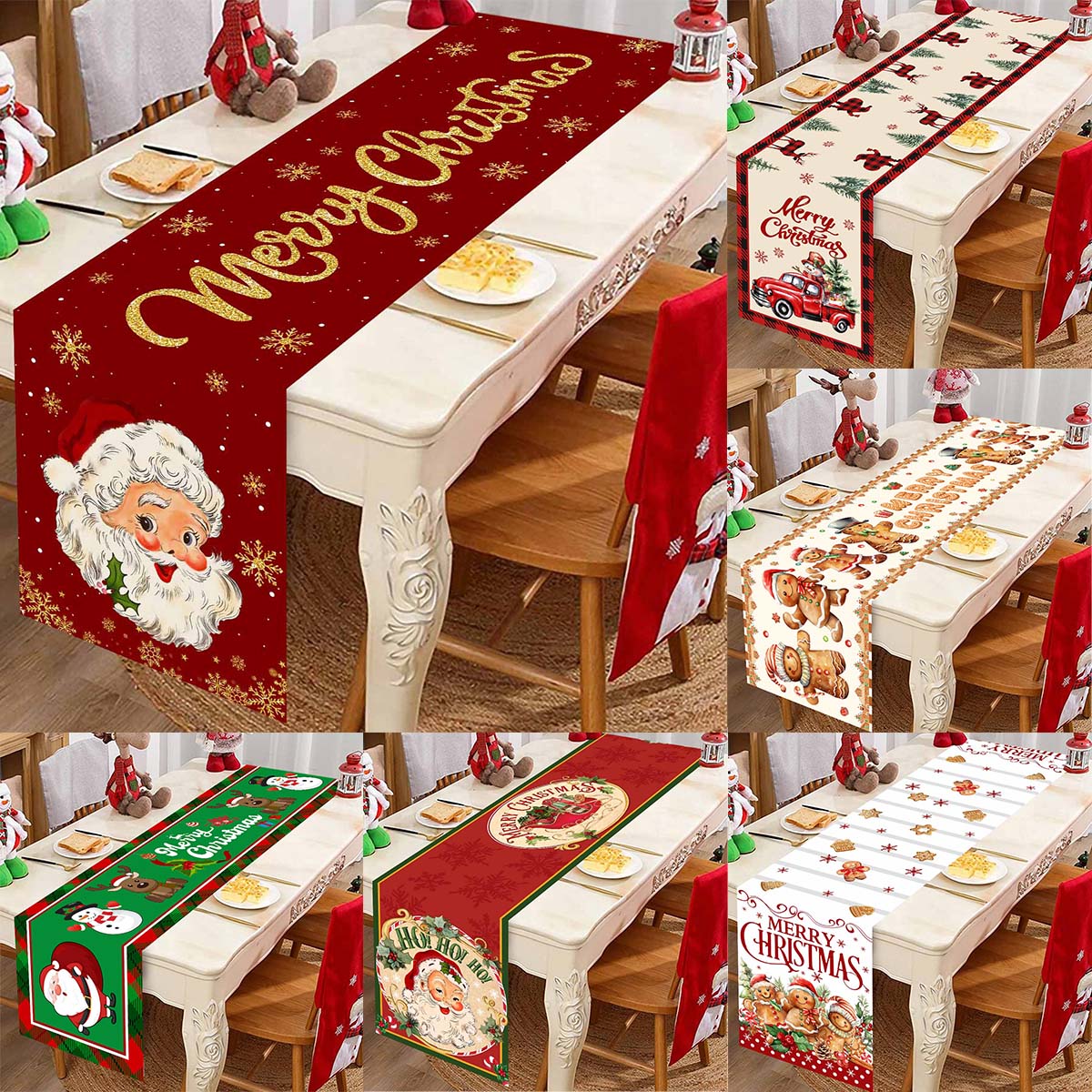 Table Runner - Weihnachten Santa Claus Polyester Tisch läufer