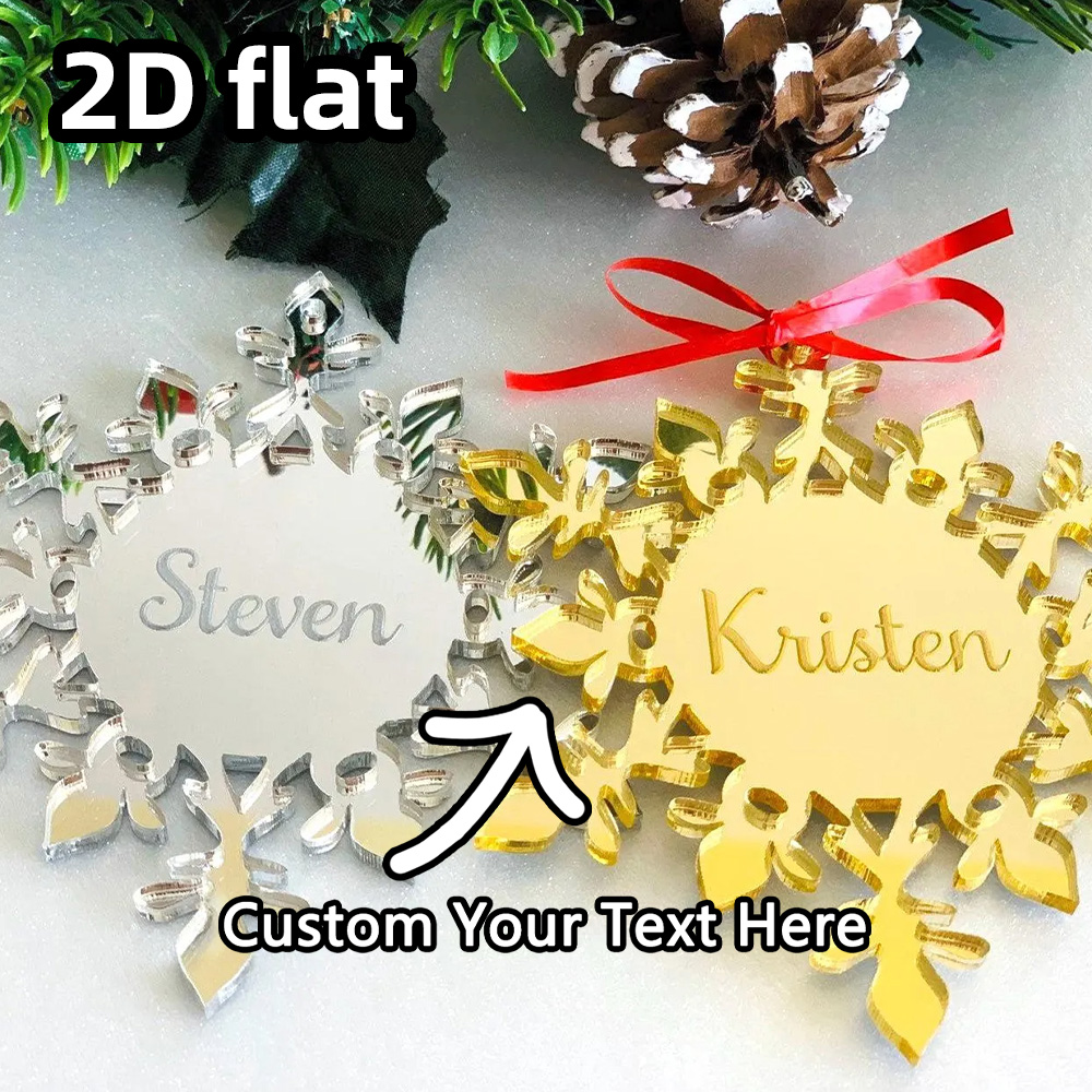 Decorative Mirror - Kundenspezifisches Schneeflocken-Ornament aus Acryl | Dekoration