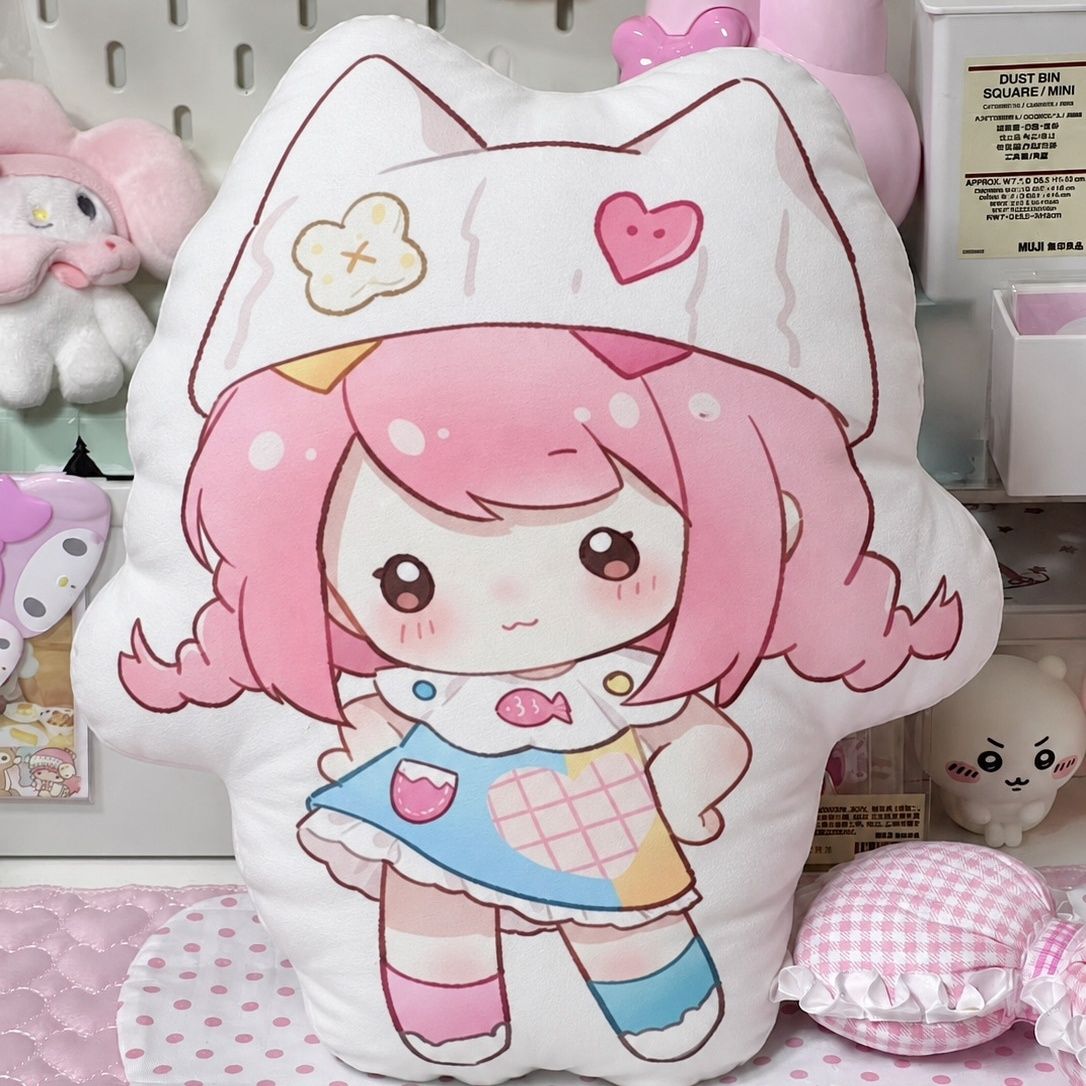 Throw Pillow - Infinity Nikki Anime Cosplay Stoffkissen, weiches