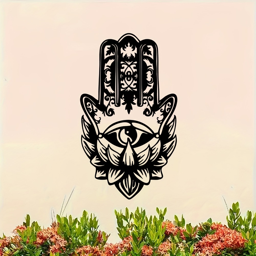 Wall Art - CIFBUY Hamsa Hand Böses Auge Metall-Wandkunst