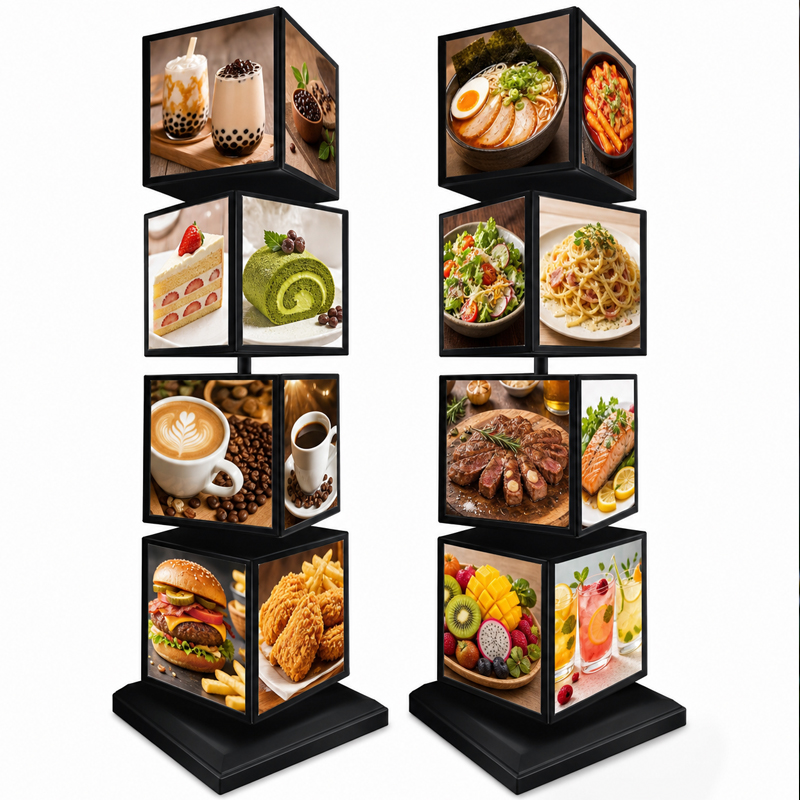 Picture Frame - Maßgefertigter Quadratischer Rotierender Leuchtkasten für Restaurants,
