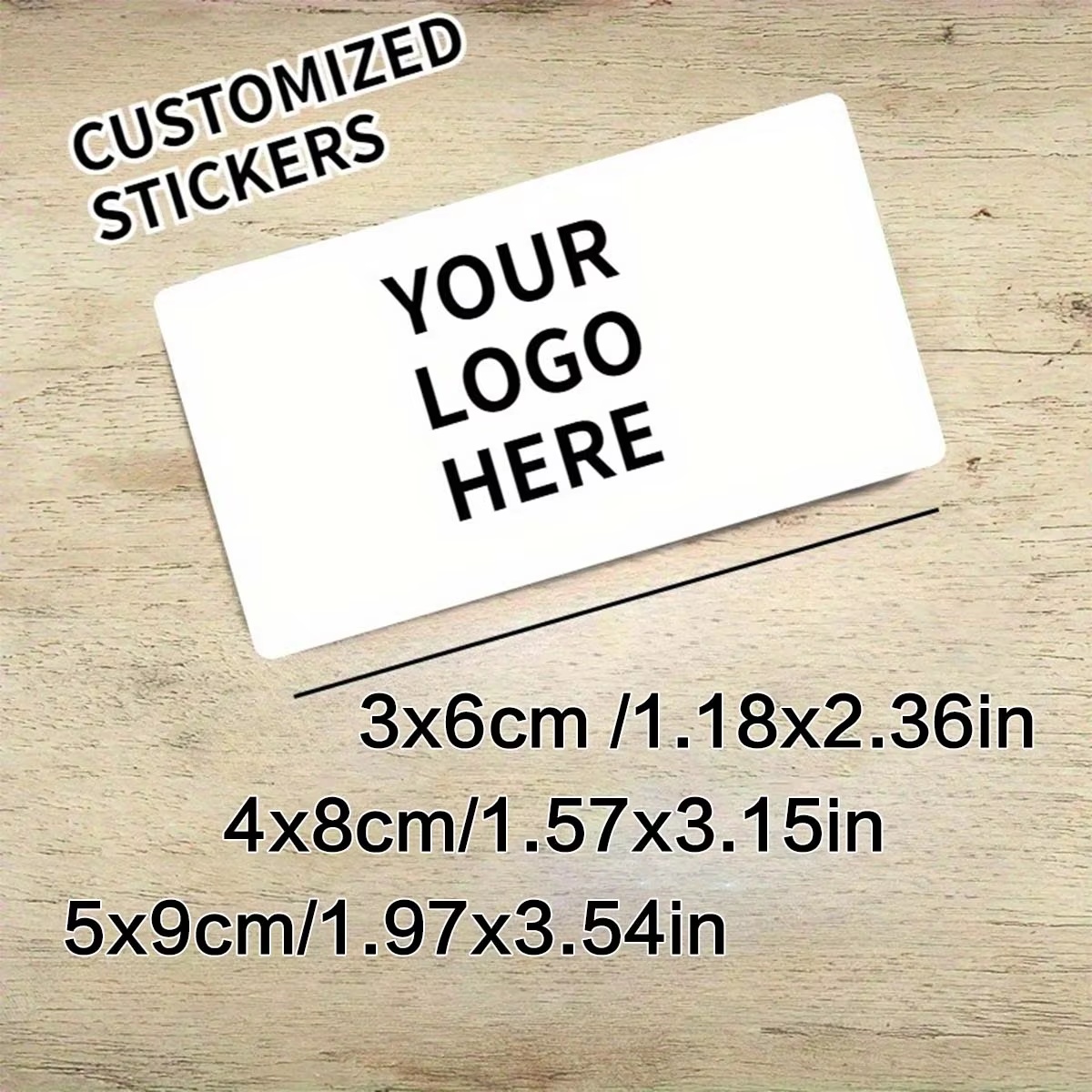 Wall Sticker - Maßgeschneiderte rechteckige Aufkleber – Personalisierte Logos