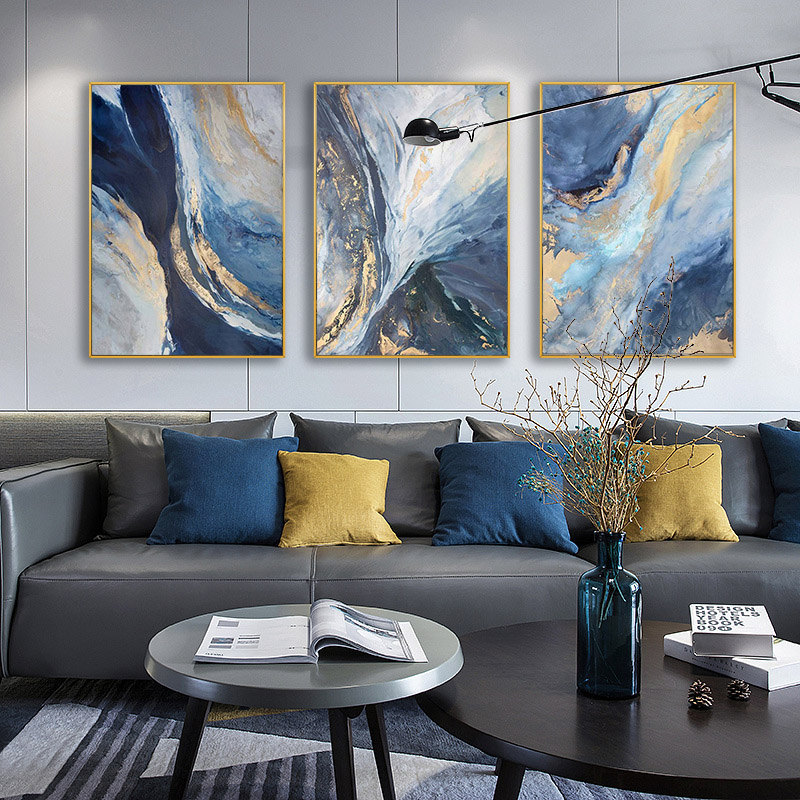 Abstract Canvas Set - 3 Teil/satz Moderne Abstrakte Stil Gold
