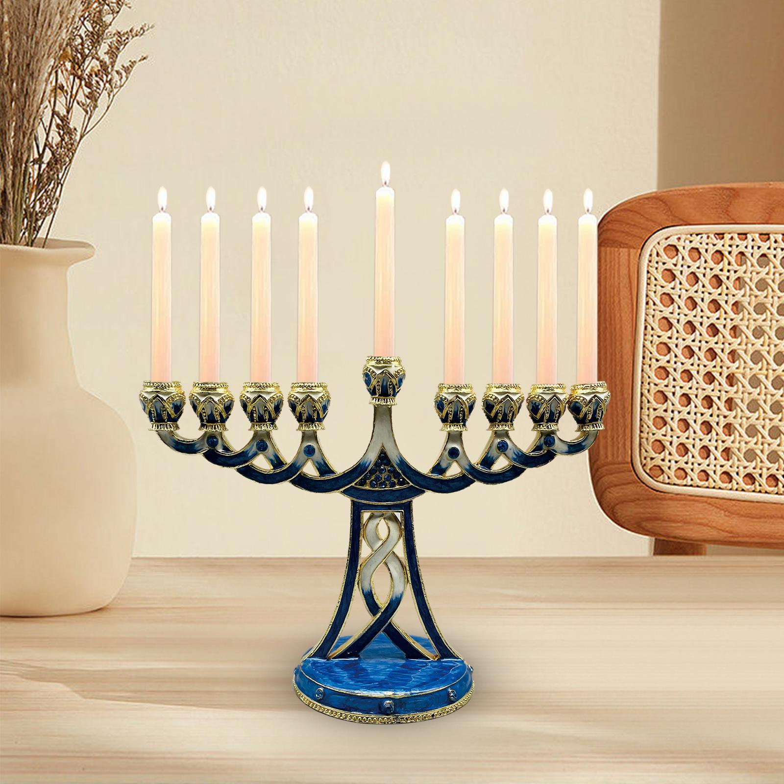 Emaillierter Menora-Kerzenhalt – Candle Holder Decor Bewertung und Preis