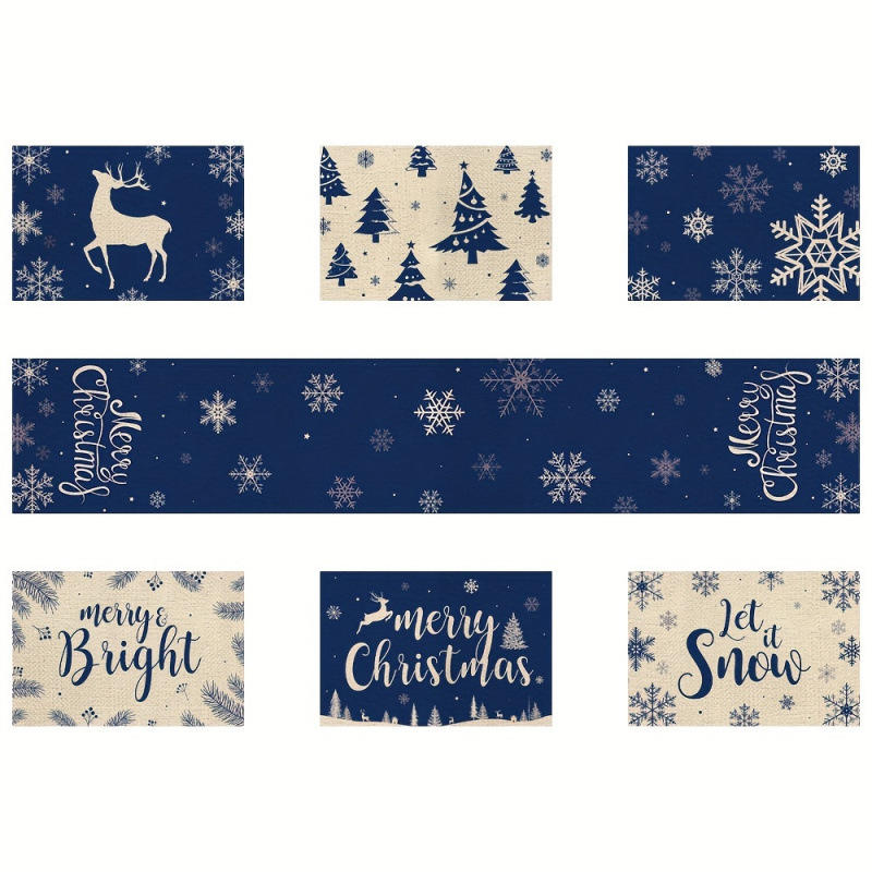 Das 7-teilige Weihnachts-Tisch – Table Runner Bewertung und Preis