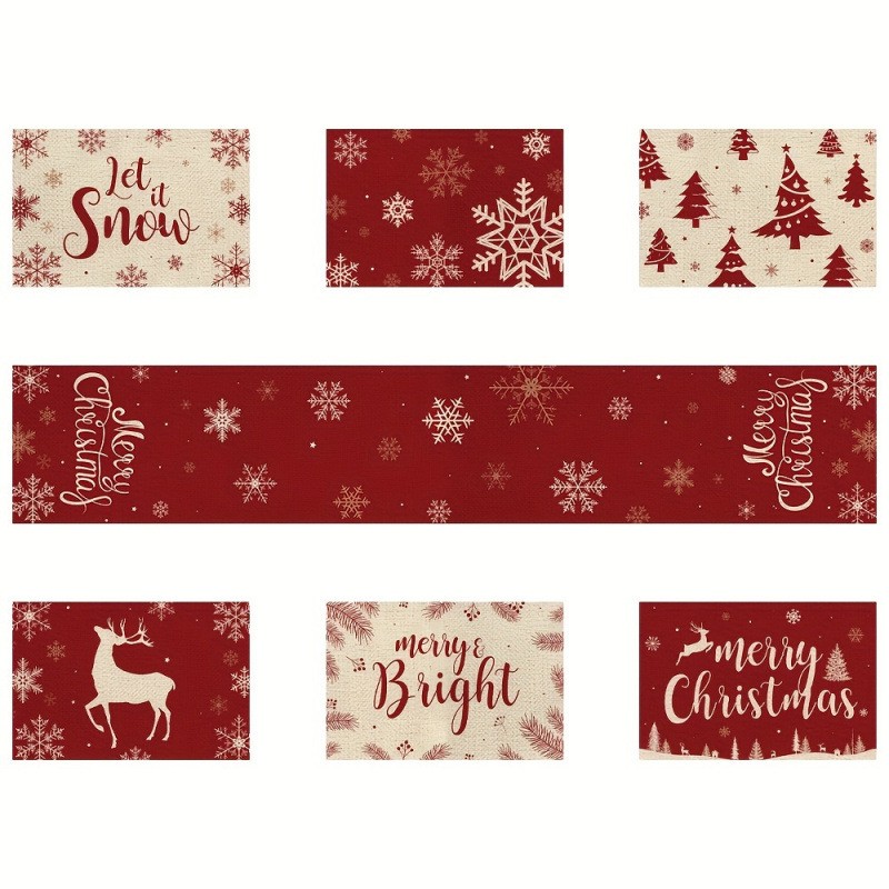 Das 7-teilige Weihnachts-Tisch – Table Runner Bewertung und Preis