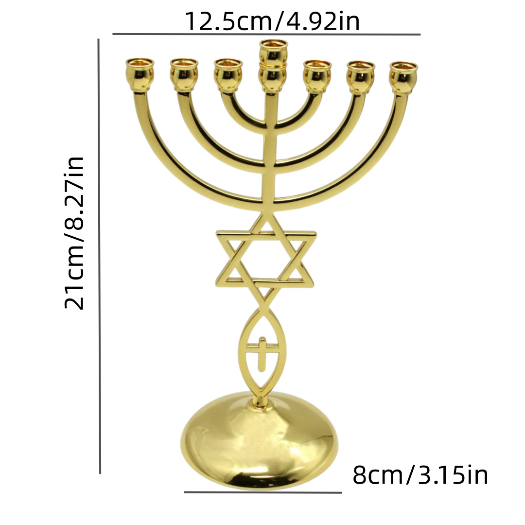 Chanukka Siebenkopf-Kerzenhalt – Candle Holder Decor Bewertung und Preis