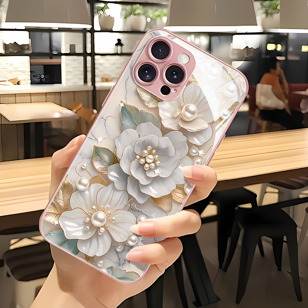 Rosa Blumen-Handyhülle aus Geh – Vase Decor Bewertung und Preis