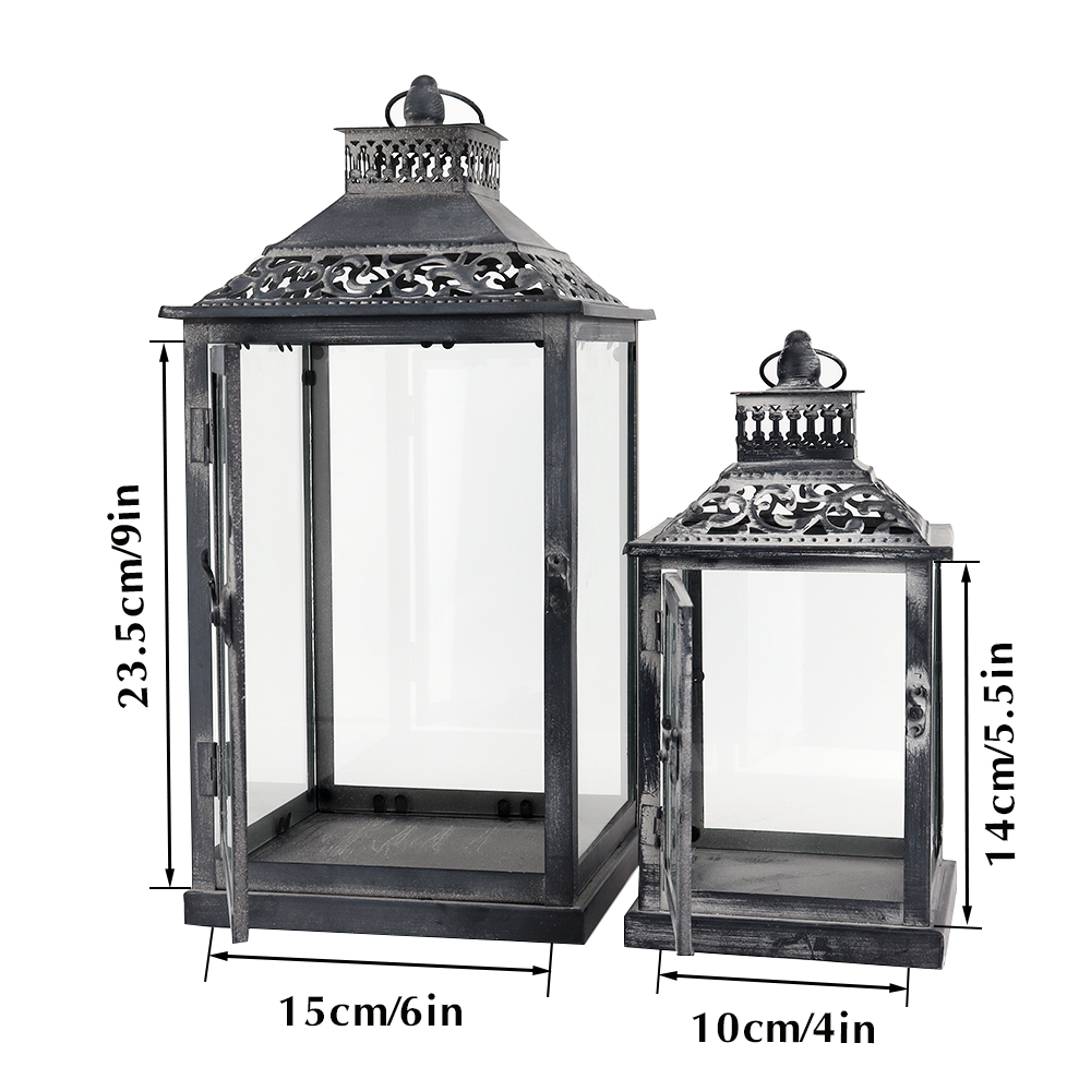 Set aus Zwei Antiken Grauen Me – Candle Holder Decor Bewertung und Preis
