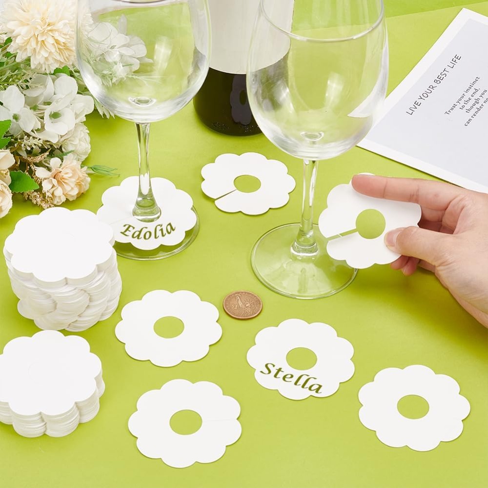 150 Stück Papier-Weinglas-Mark – Vase Decor Bewertung und Preis