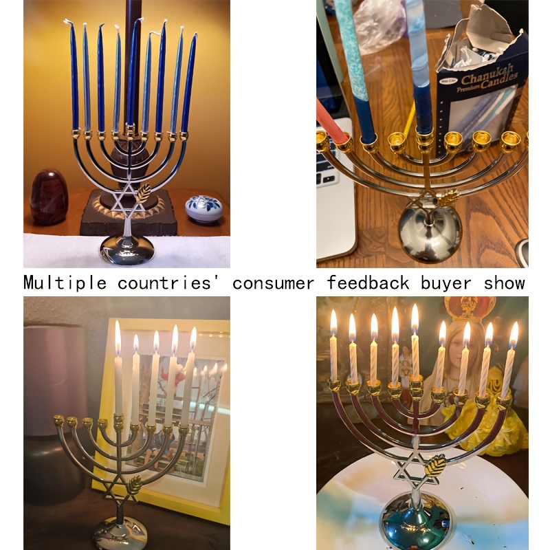 Chanukka-Menora 9-armiger Kerz – Candle Holder Decor Bewertung und Preis