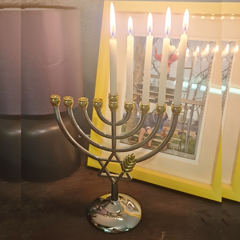 Chanukka-Menora 9-armiger Kerz – Candle Holder Decor Bewertung und Preis
