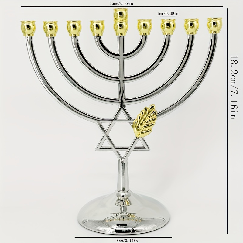 Chanukka-Menora 9-armiger Kerz – Candle Holder Decor Bewertung und Preis