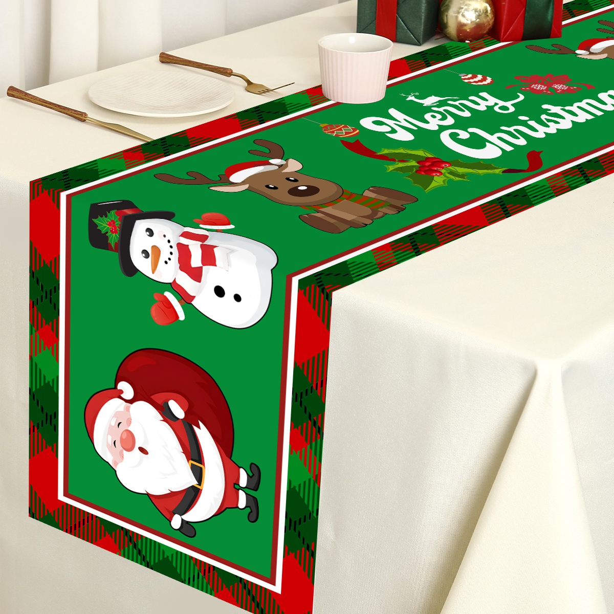 Weihnachten Santa Claus Polyes – Table Runner Bewertung und Preis
