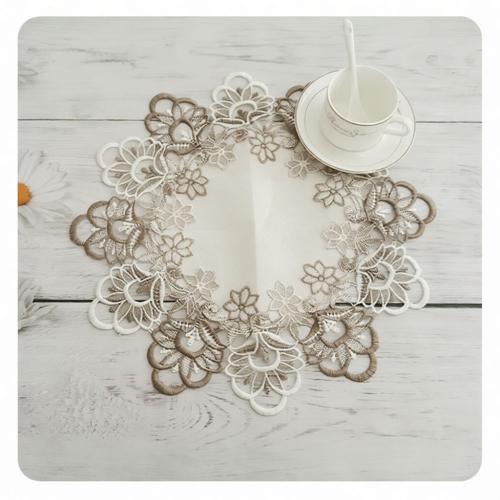 Exquisite runde Spitzen-Tischs – Table Runner Bewertung und Preis