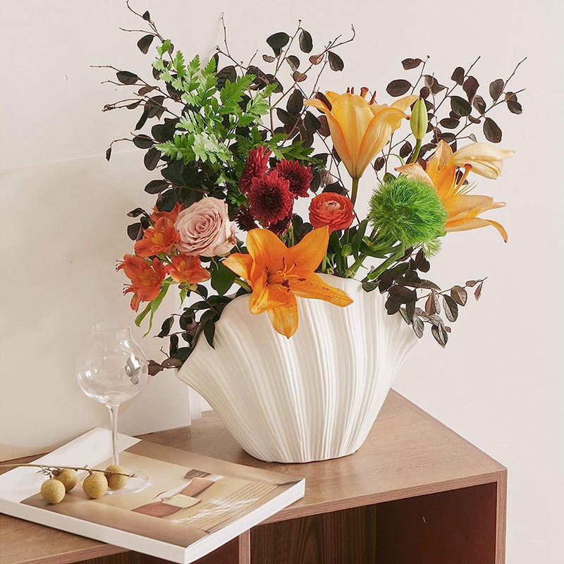 Nordic Stil Shell Geformt Kera – Vase Decor Bewertung und Preis