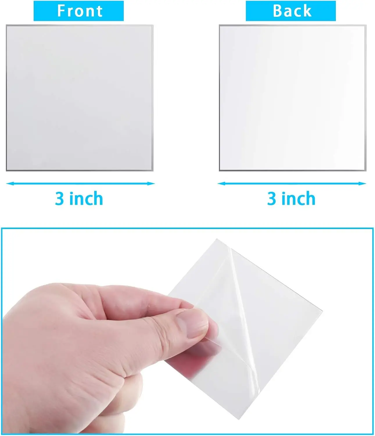 Mini-Quadrat-Spiegel, selbstkl – Decorative Mirror Bewertung und Preis