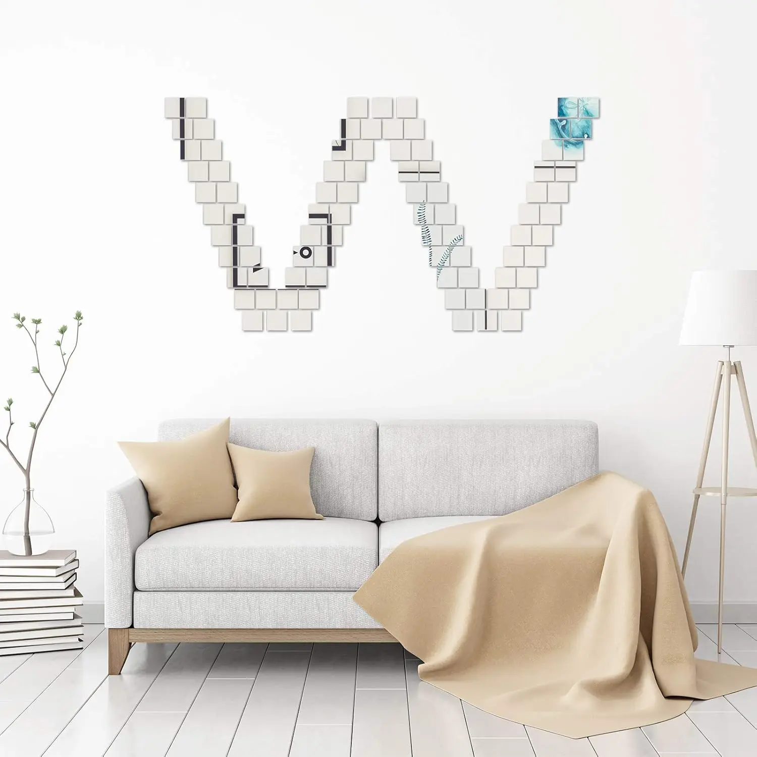 Mini-Quadrat-Spiegel, selbstkl – Decorative Mirror Bewertung und Preis