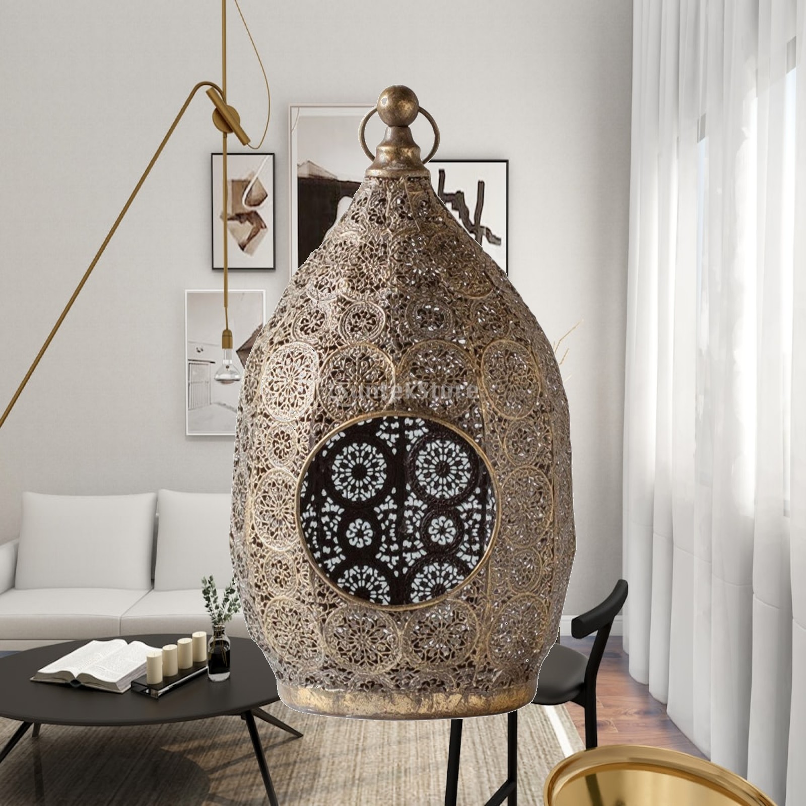 Eiförmige Kerzenlaterne mit Zi – Candle Holder Decor Bewertung und Preis
