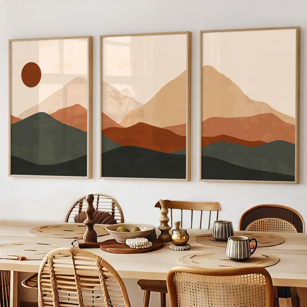 3-teiliges Set Bohemian Abstra – Abstract Canvas Set Bewertung und Preis