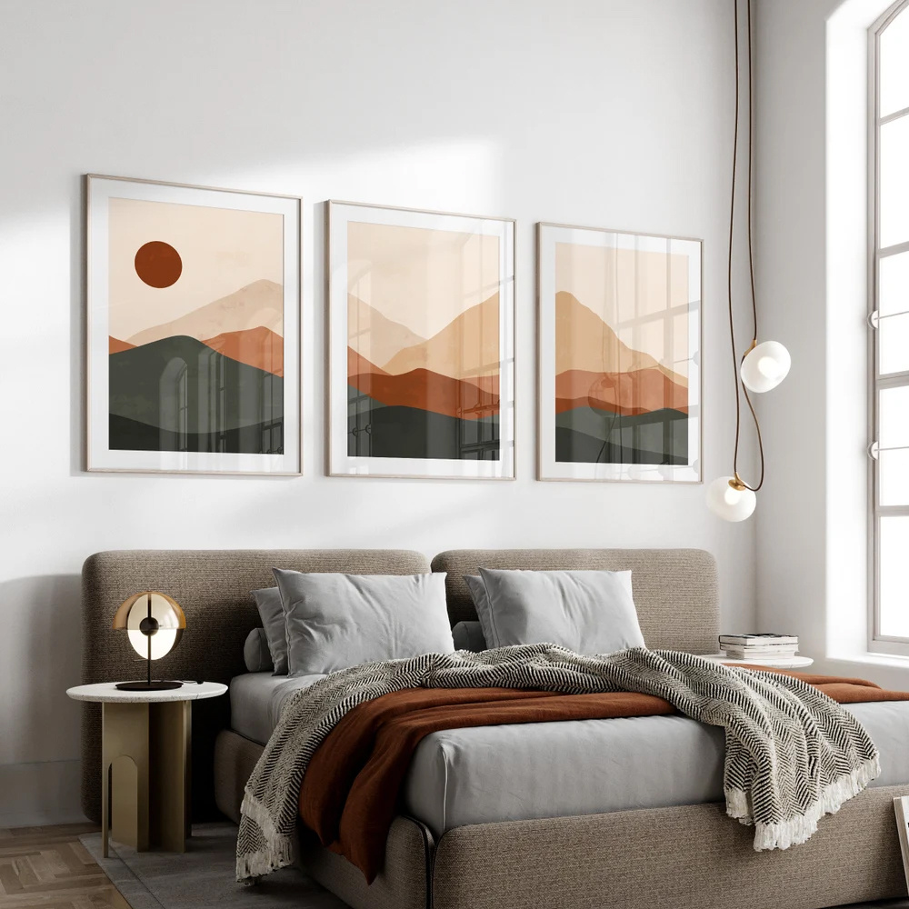 3-teiliges Set Bohemian Abstra – Abstract Canvas Set Bewertung und Preis