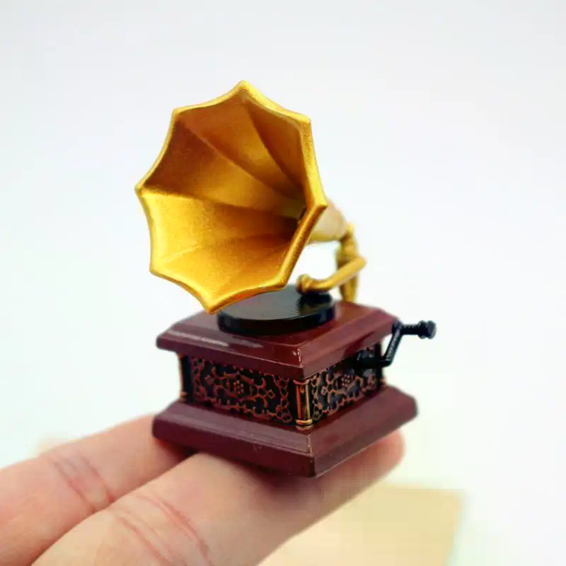Puppenhaus Vintage Phonograph  – Interior Design Living Room Bewertung und Preis