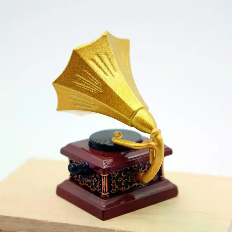Puppenhaus Vintage Phonograph  – Interior Design Living Room Bewertung und Preis