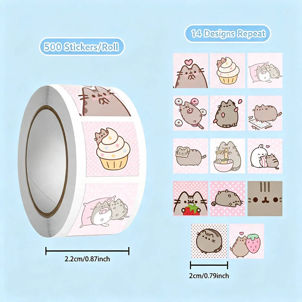 Hou 500 Stück Pusheen Cartoon- – Wall Sticker Bewertung und Preis