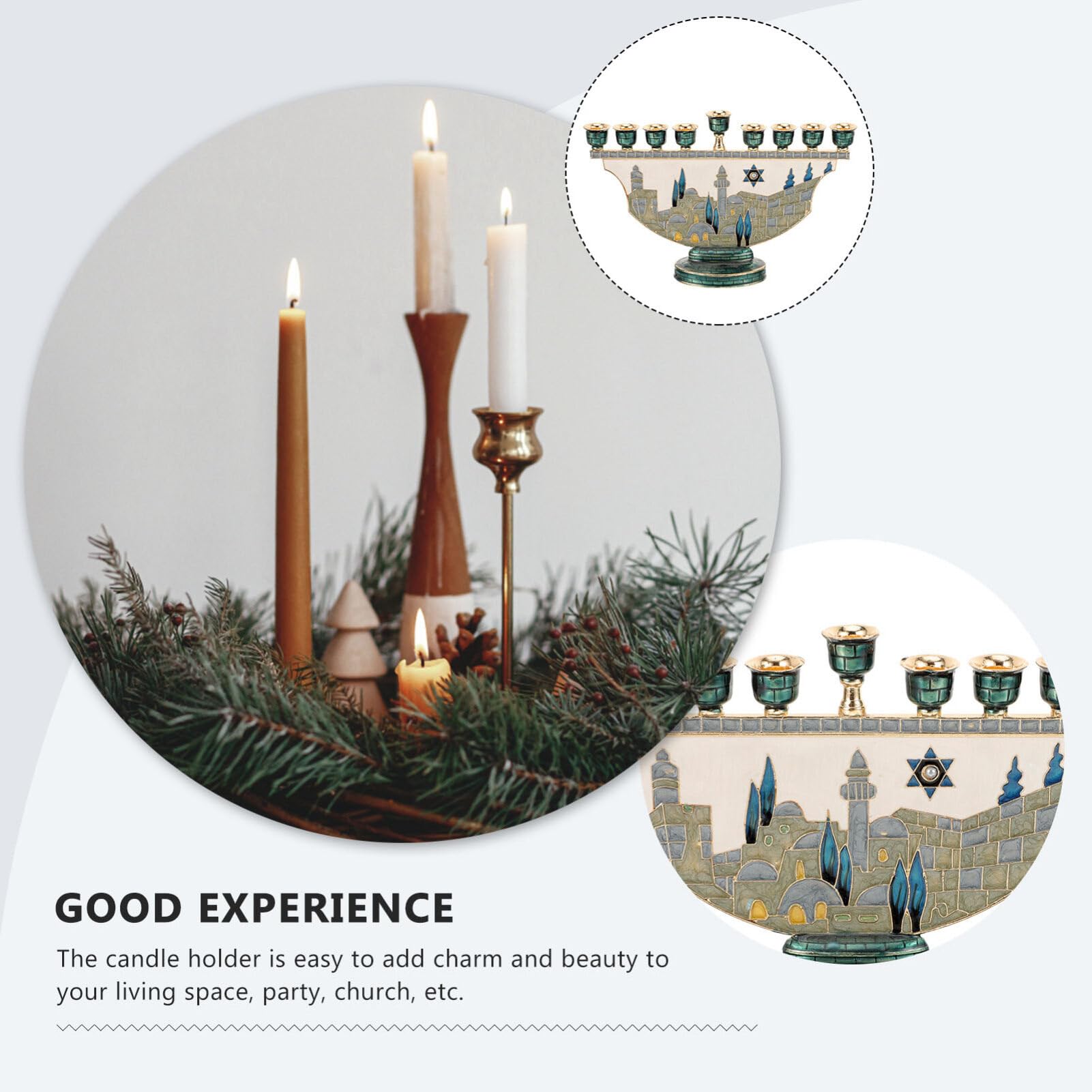Jerusalem Menora Chanukka Kerz – Candle Holder Decor Bewertung und Preis