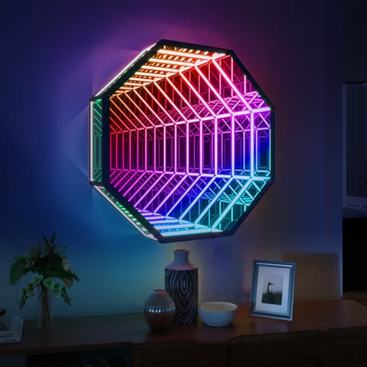 Achteckiger 3D-Infinity-Spiege – Decorative Mirror Bewertung und Preis